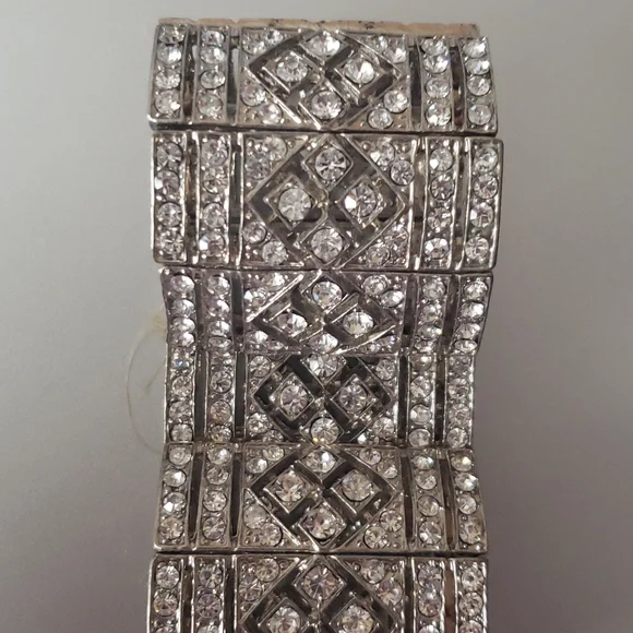 Vintage art deco style costume jewlery bracelet - Picture 3 of 4